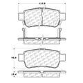 Centric Parts Posi-Quiet Ext. Wear Pad, 106.10880 106.10880